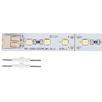 LED Stiv bånd/strips, varm lys, 12 W/m, 12V DC,1 meter