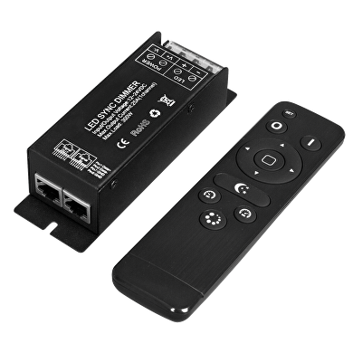 RF controller for single colour LED lighting 300W, 25A, 12-24V DC
