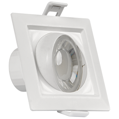 LED downlight for building-in movable square 8W, 4200K, 220-240V AC