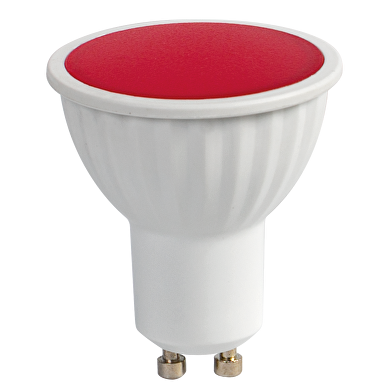 LED лампа луничка 5W, GU10, 220-240V AC, червена светлина