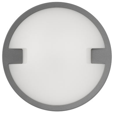 Plafoniera LED rotonda, grigio 12W, 4000K, 220-240V AC, IP65
