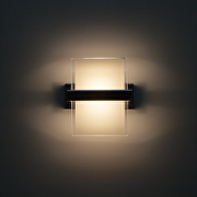 Plafoniera LED da parete 5W, 2700K, cromata, IP20