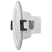 Downlight de LED de cristal 6W 2700К(luz càlida), 220V-240V/AC IP44, SMD2835,redondo de empotrar,Flickerless