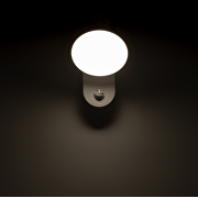 LED lamp with PIR motion sensor 15W, 4000K, 220-240V AC, IP65