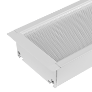 Plafoniera lineare LED da incasso, cornice bianca, 1.2m, 40W, 4200K, 220-240VAC, IP20