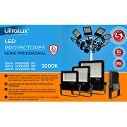 Proyector de LED serie profesional ,150W, 5000K,23250lm ,100V-277V AC, 90°, IP66,10kV protección