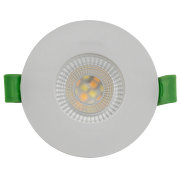 LED downlight de empotrar, 6W, IP44, con opción de elegir la temperatura de color CCT.