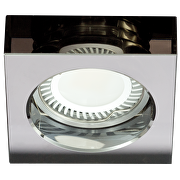 Ceiling downlight frame, square, grey crystal, fixed, IP20