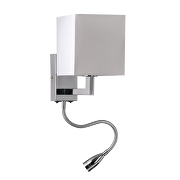 Textile lamp shade for Ultralux lighting fixture OTSGLSN, square, white