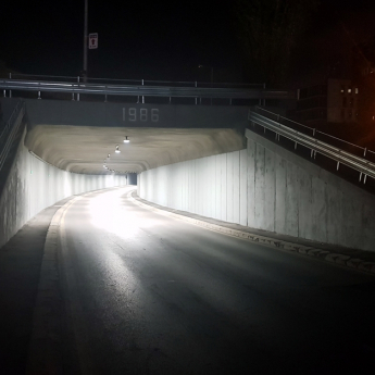 Tunnel sur la rocade près du Business Park dans le quartier de Mladost, Sofia