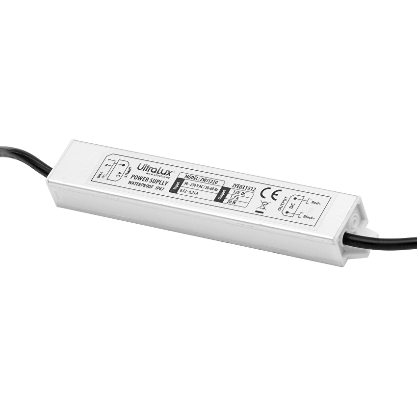 Außeneinsatz Netzteil 12V DC - 20W - IP67 - GLP