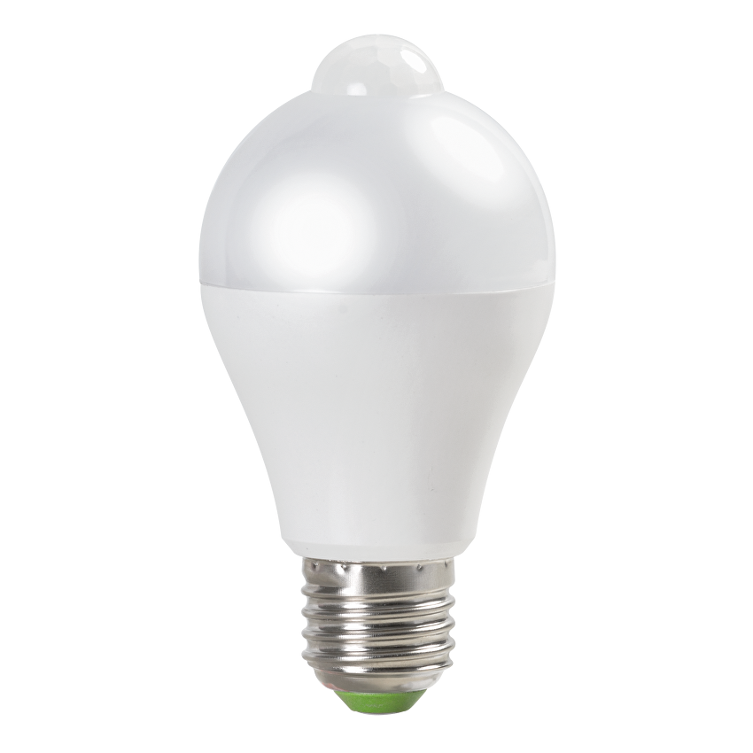 Lampadina LED con sensore di movimento e fotocellula 6W, E27