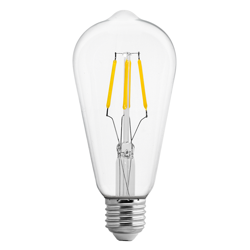 Lampadina a filamento LED, dimmerabile, 4W, E27, 4200K, 220-240V AC