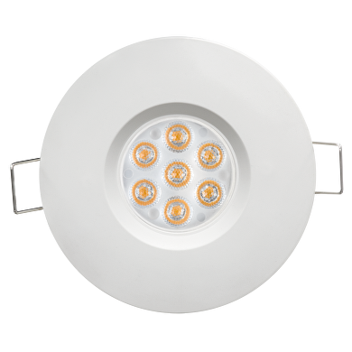 Ugradbeni LED reflektor 6.5W, 2700K, 220-240V AC, toplo svjetlo, 45°, bijeli, IP44