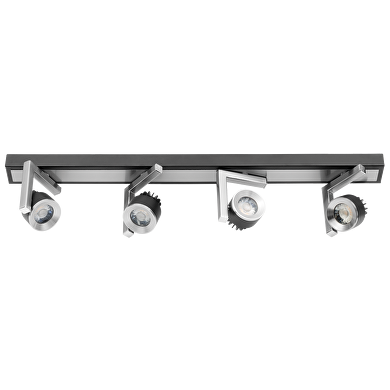 LED spot lighting fixture 4x5W, 2700K, graphite