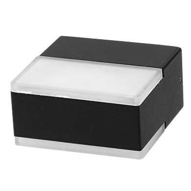 LED outdoor wall lighting fixture 9W, 2700K, 220-240V AC, IP65, graphite