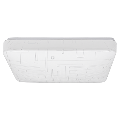 Plafonnier LED décoratif 18W, 4200K, 220-240V AC, lumière neutre, carré