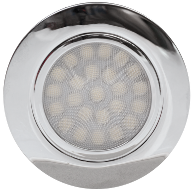 Mini LED Einbaustrahler 4W, 4200K, 220-240V AC, IP44, Chrom