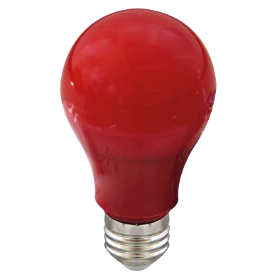 LED bulb 6W, E27, red light, 220-240V AC