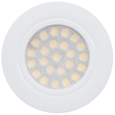 Lune LED encastrable 4W, 4200K, 220-240V AC, IP44, blanche