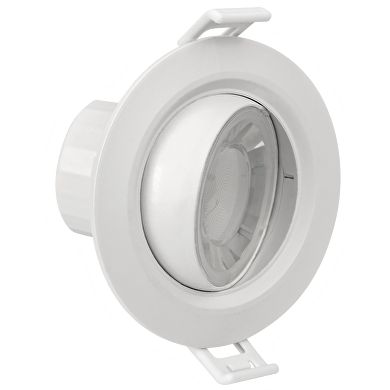LED downlight for building-in moveable round 8W, 4200K, 220-240V AC