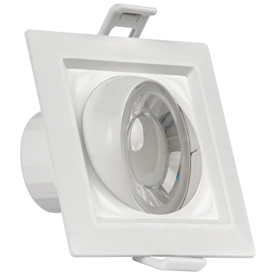 Downlight LED da incasso quadrato mobile 8W, 4200K, 220-240V AC