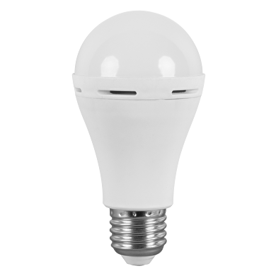LED лампа крушка с вградена батерия 6W, E27, 4200K, 220-240V AC, неутрална светлина