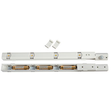 Мебелно LED тяло с PIR и фото сензори 0.3W, 4000K с батерии 3xLR03