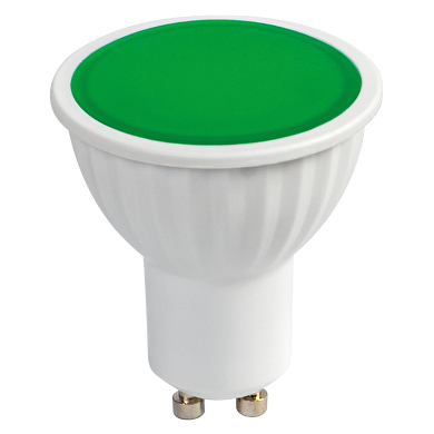 LED лампа луничка 5W, GU10, 220-240V AC, зелена светлина