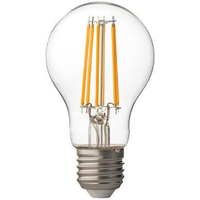 Lampadina a filamento LED, dimmerabile, 8W, E27, 4200K, 220-240V AC