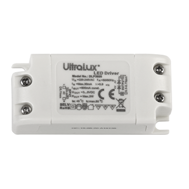 Non-dimmable driver for LED lighting 3W/600mA