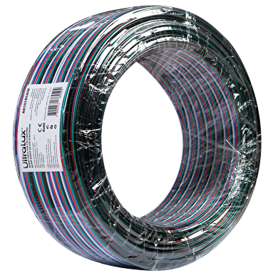 RGBW flat cable 5 x 0.5 mm², 50m/roll