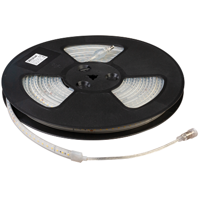 Bande LED professionnelle avec stabilisateur de courant 7W/m, 5500K, 48VDC, 112LEDs/m, 10m, IP67