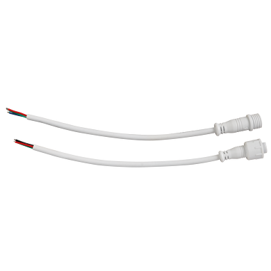 Set flexible Netzteilbuchsen (weiblich und männlich) mit Verriegelung RGB IP67