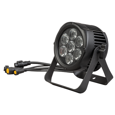 DMX LED proyector RGBW 80W, 220V, IP65,master/esclavo,controlador incorporado