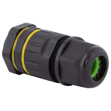 Waterproof M20 connector, 4 pins, 16А, IP68, 1 pc.