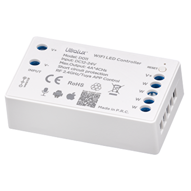 Smart 2.4G RF WIFI-dæmper til enkeltfarvet LED-bånd, 16A 12-24V DC 192W