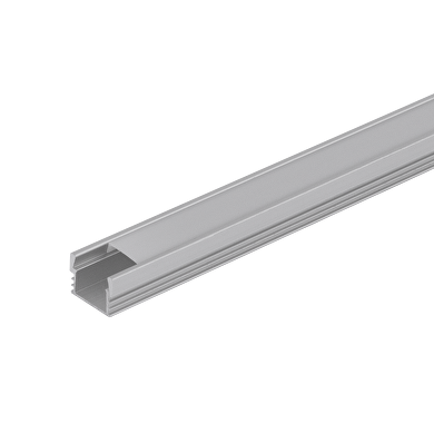Алуминиев профил за LED лента за открит монтаж, дълбок, 2м