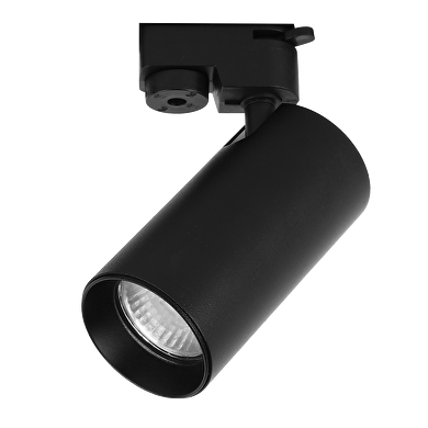 Luminaria para montaje en carril,dos hilos, GU10, 220-240V AC, IP20,negro