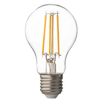 LED filament лампа крушка, димираща, 8W, E27, 2700K, 220-240V AC, топла светлина