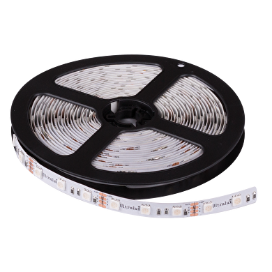 LED flexible strip 14.4W/m, RGB, 12V DC, SMD5050, 60 LEDs/m, IP65