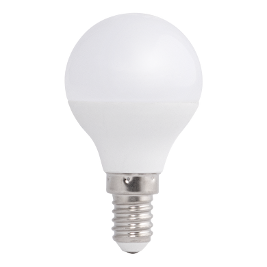 LED Kugellampe 5W, E14, 3000K, 220-240V AC, warmes Licht