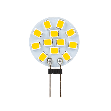 LED лампа 1.5W, G4, 3000K, 12V DC, топла светлина, SMD2835, 1 бр. / блистер