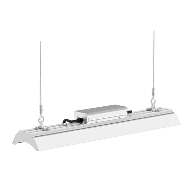 Lampada lineare industriale a LED 100W, 5000K, 100V-277V AC, IP65, Diffusore 90°