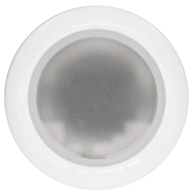 Lune (corps) encastrable, cercle, GU10, fixe, blanche, métal, IP44