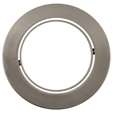 Lune (corps) encastrable, cercle, GU10, amovible, nickel satiné, aluminium, IP20