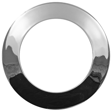 Lune (corps) encastrable, cercle, GU10, fixe, chrome, aluminium, IP20