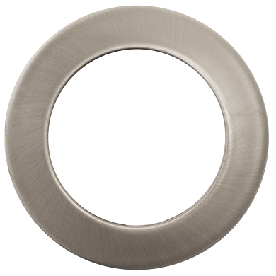 Lune (corps) encastrable, cercle, GU10, fixe, nickel satiné, aluminium, IP20