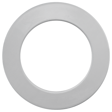 Lune (corps) encastrable, cercle, GU10, fixe, blanche, aluminium, IP20