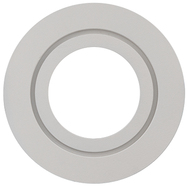 Рамка за вграждане кръг, GU10, стационарна, бялa, алуминий, IP44